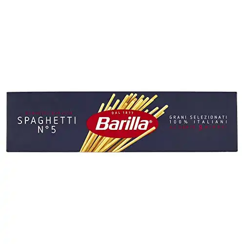 Barilla Spaghetti N.5 di Semola di Grano Duro 100% Italiano, Confezione da 500g
