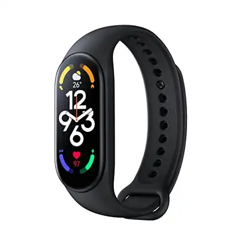 Xiaomi Smart Band 7, Schermo AMOLED 1.62'', Monitoraggio Sonno, SpO2, Frequenza Cardiaca, VO2max, Resistenza all'Acqua 5 ATM, 110+ modalità sportive, Durata Batteria 14 giorni, Version...